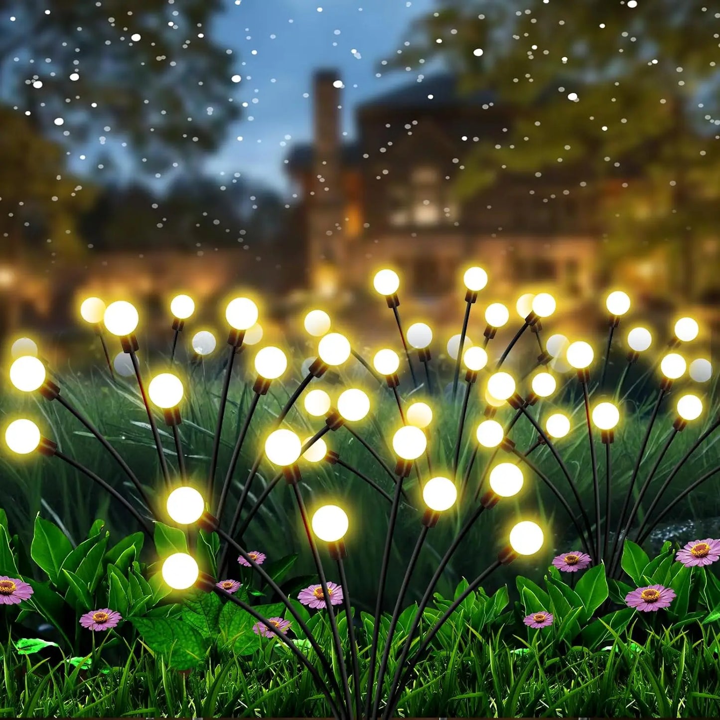Solar Powered Firefly Lights for Garden