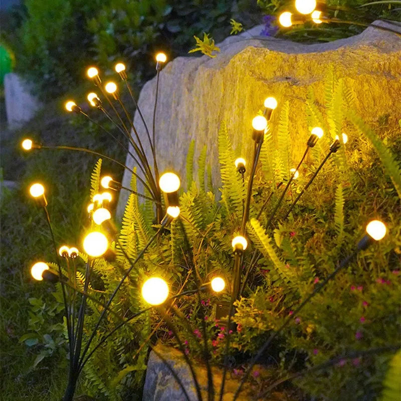 Solar Powered Firefly Lights for Garden