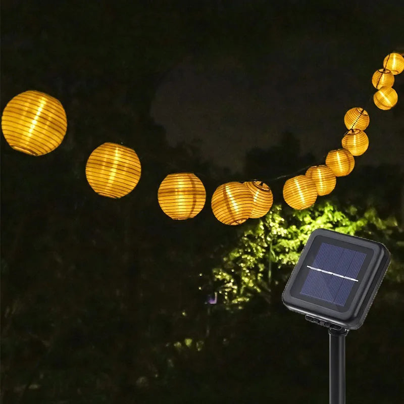 Solar Lantern String Lights for Patio