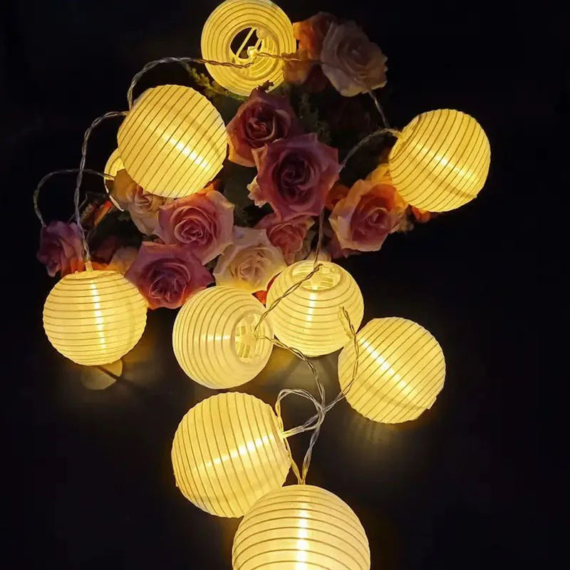 Solar Lantern String Lights for Patio