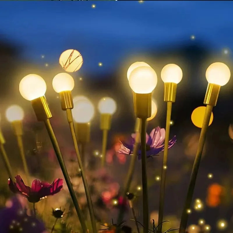 Solar Powered Firefly Lights for Garden