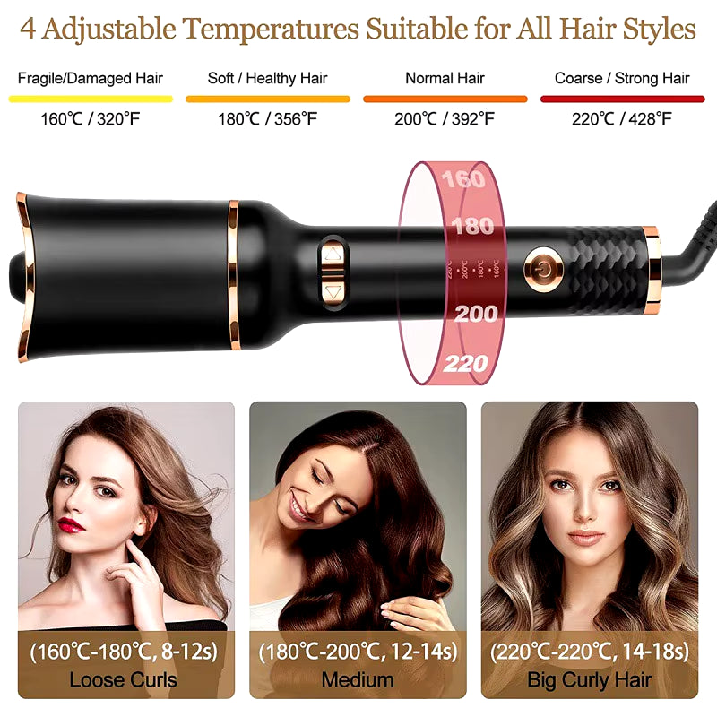 Automatic Rotating Ceramic Hair Curler