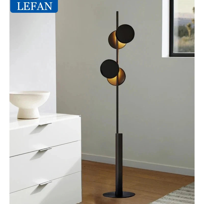 Premium Black LED Floor Lamp – Modern Standing Light for Living Room, Sofa Side, and Bedroom Ambience.