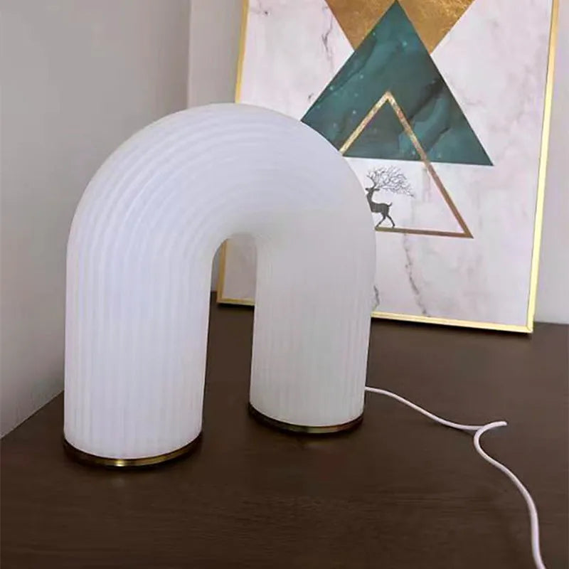 Elegant U-Arched Desktop Nightlight – A Simple and Creative Bedside Lamp for Home, Bedroom, and Study Atmosphere