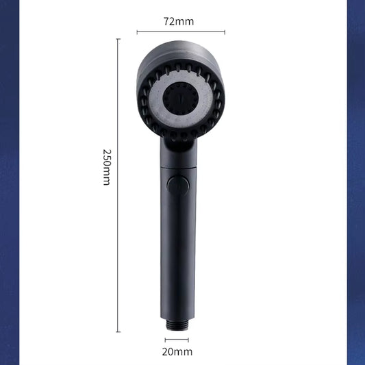 High-Pressure 3-Mode Shower Head with Massage Brush