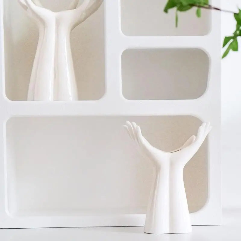 Two Hands Ceramic Vase