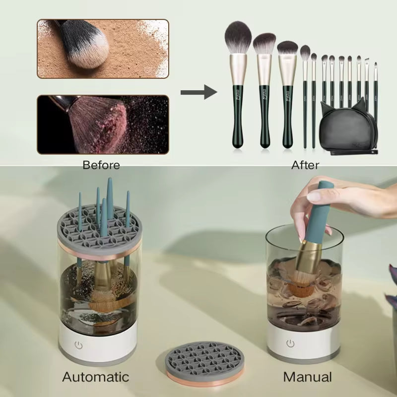 3-in-1 Electric Makeup Brush Cleaner 