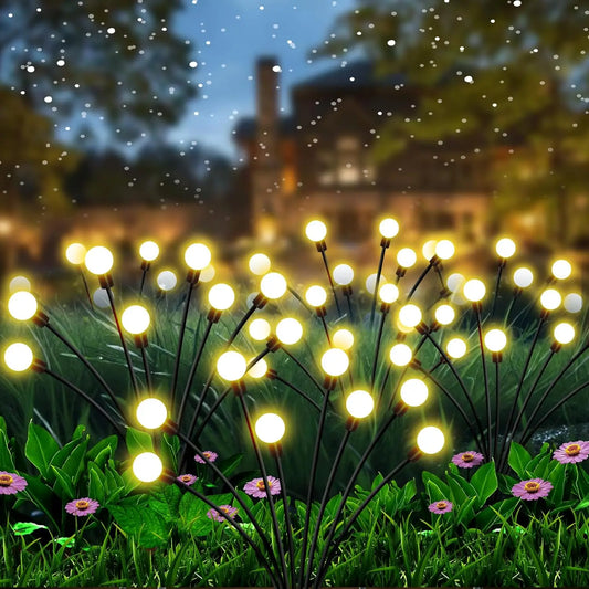 Solar Powered Firefly Lights for Garden 