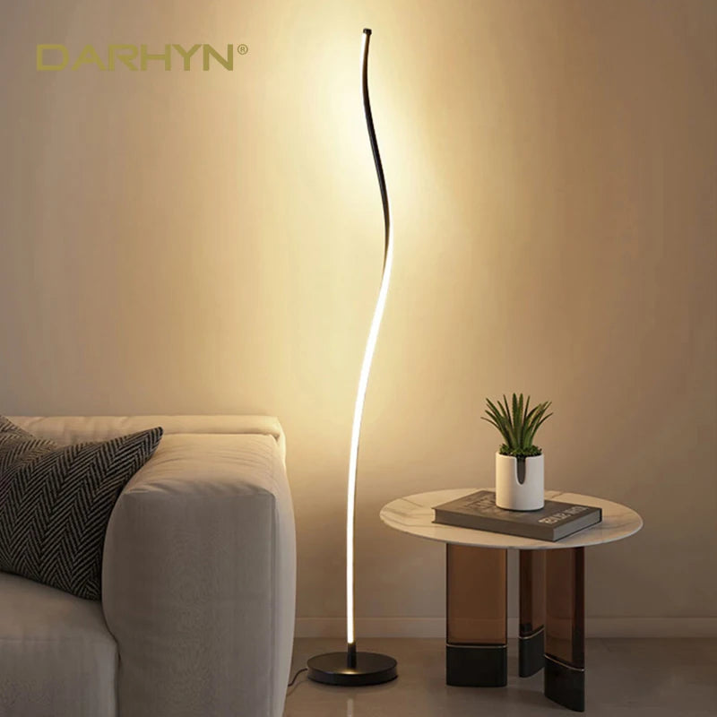 Modern Creative LED Floor Lamp for Sofa Corner Bedroom Bedside Living Room Hotle Home Decor Mood Light RGB Remote Control