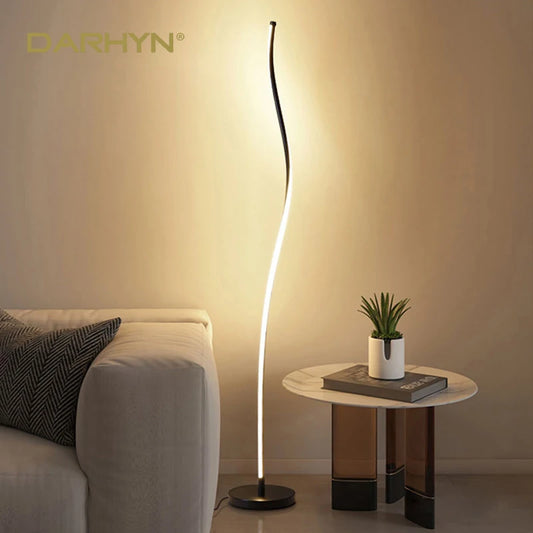 Modern Creative LED Floor Lamp for Sofa Corner Bedroom Bedside Living Room Hotle Home Decor Mood Light RGB Remote Control