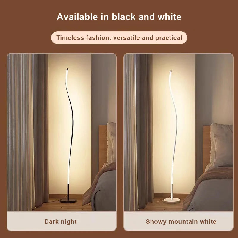 Modern Creative LED Floor Lamp for Sofa Corner Bedroom Bedside Living Room Hotle Home Decor Mood Light RGB Remote Control
