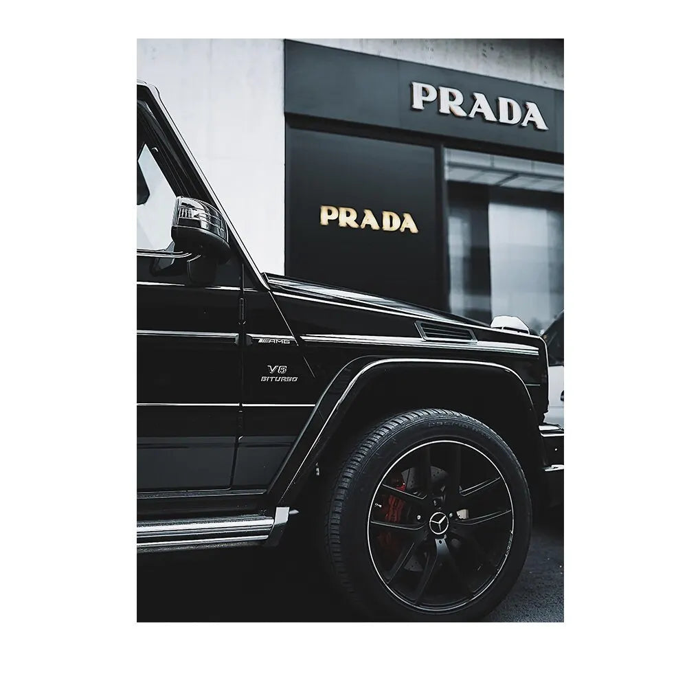 Luxury Gclass Super Car Canvas Wall Art Fashion Poster Print for Home Decor