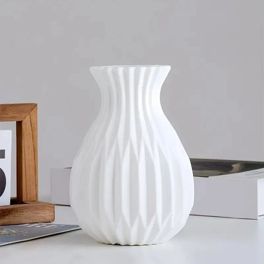 Nordic Imitation Ceramic Vase: Elegant Decor for Living Rooms and Weddings