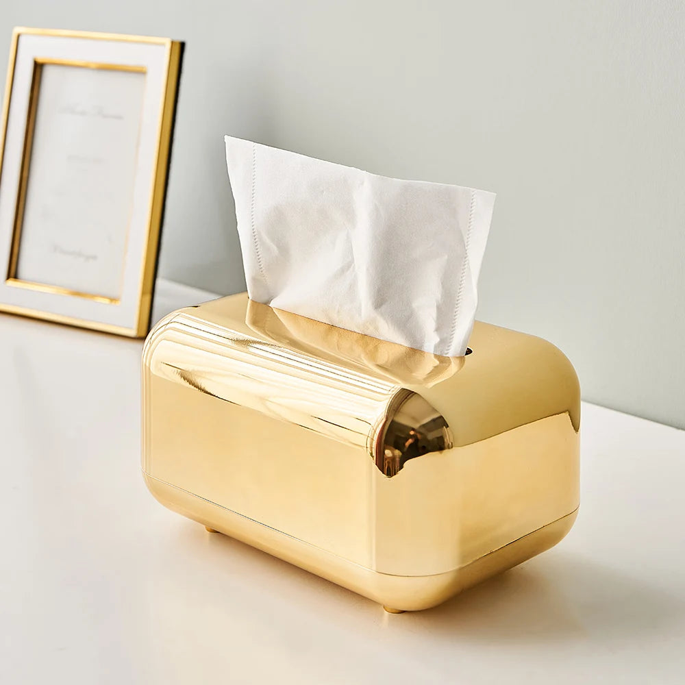 Luxury Tissue Box Gold/Silver for Home Decor