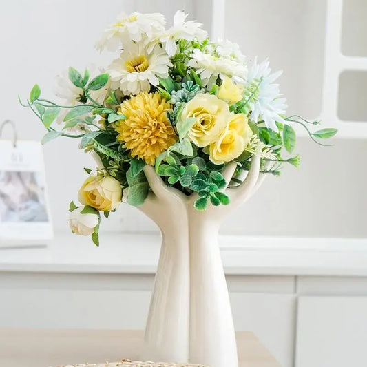 Two Hands Ceramic Vase