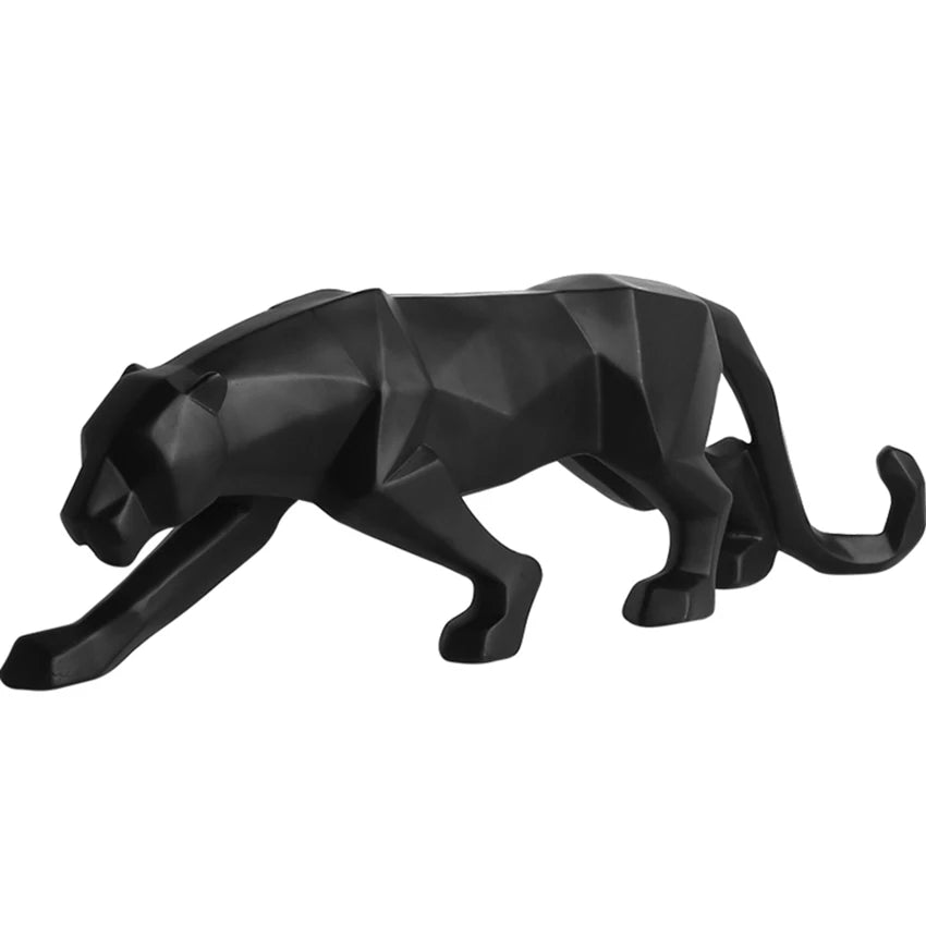 Leopard Statue Abstract Figurine for Home Decor