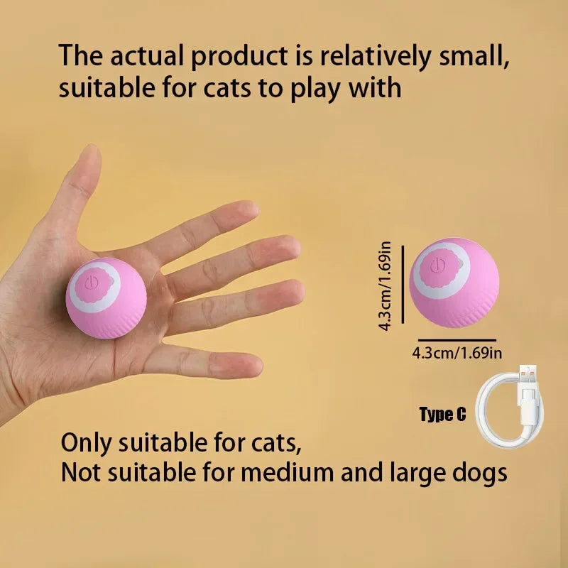 Automatic Rolling Electric Cat Toy Ball