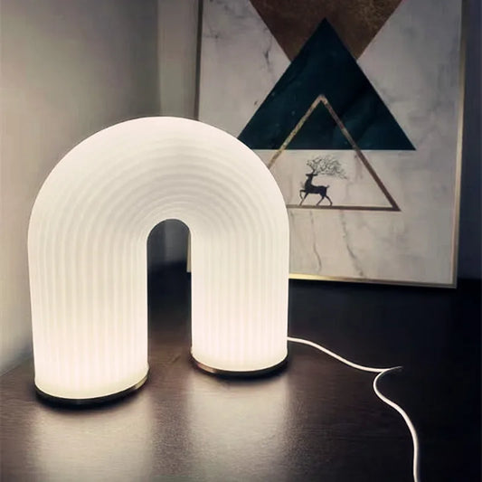 Elegant U-Arched Desktop Nightlight – A Simple and Creative Bedside Lamp for Home, Bedroom, and Study Atmosphere