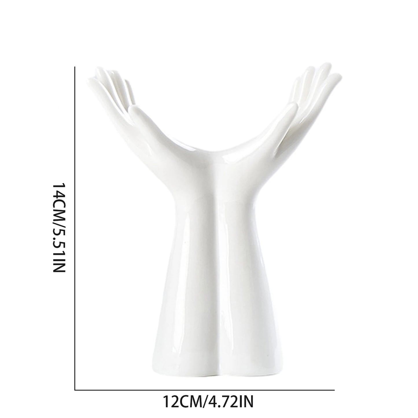 Two Hands Ceramic Vase
