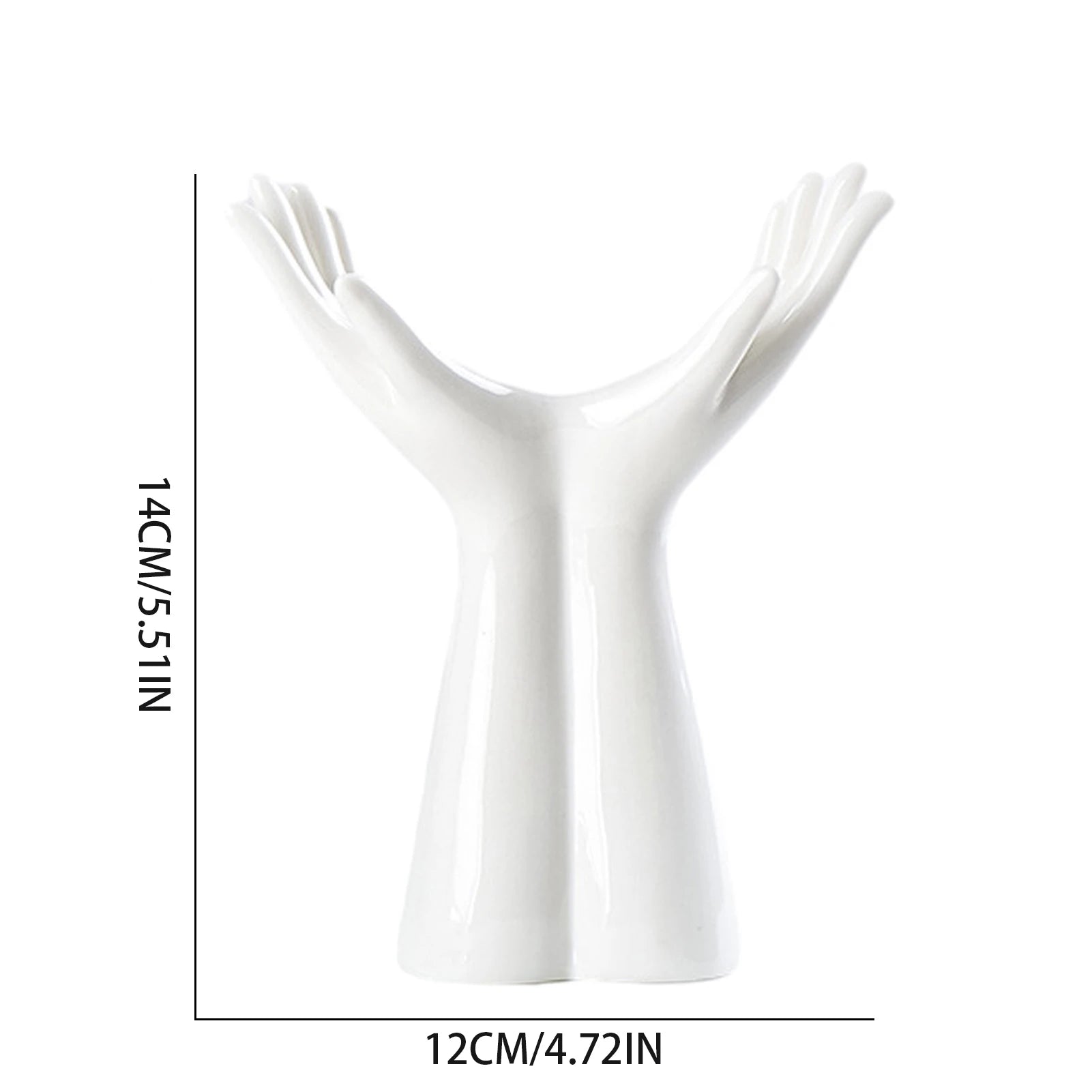 Two Hands Ceramic Vase