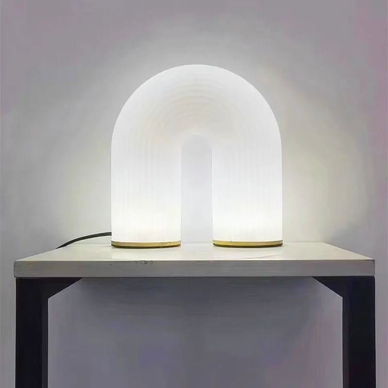 Elegant U-Arched Desktop Nightlight – A Simple and Creative Bedside Lamp for Home, Bedroom, and Study Atmosphere
