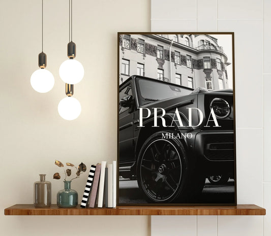 Luxury Gclass Super Car Canvas Wall Art Fashion Poster Print for Home Decor