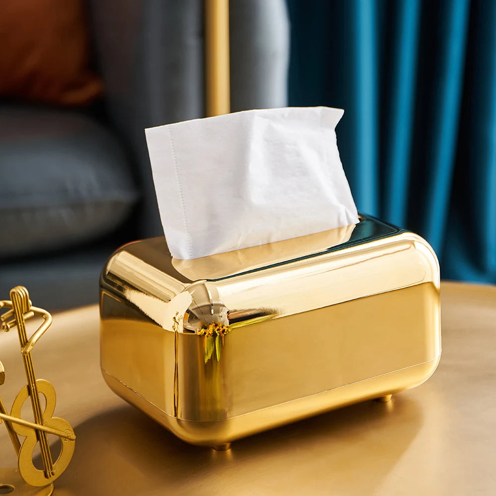 Luxury Tissue Box Gold/Silver for Home Decor