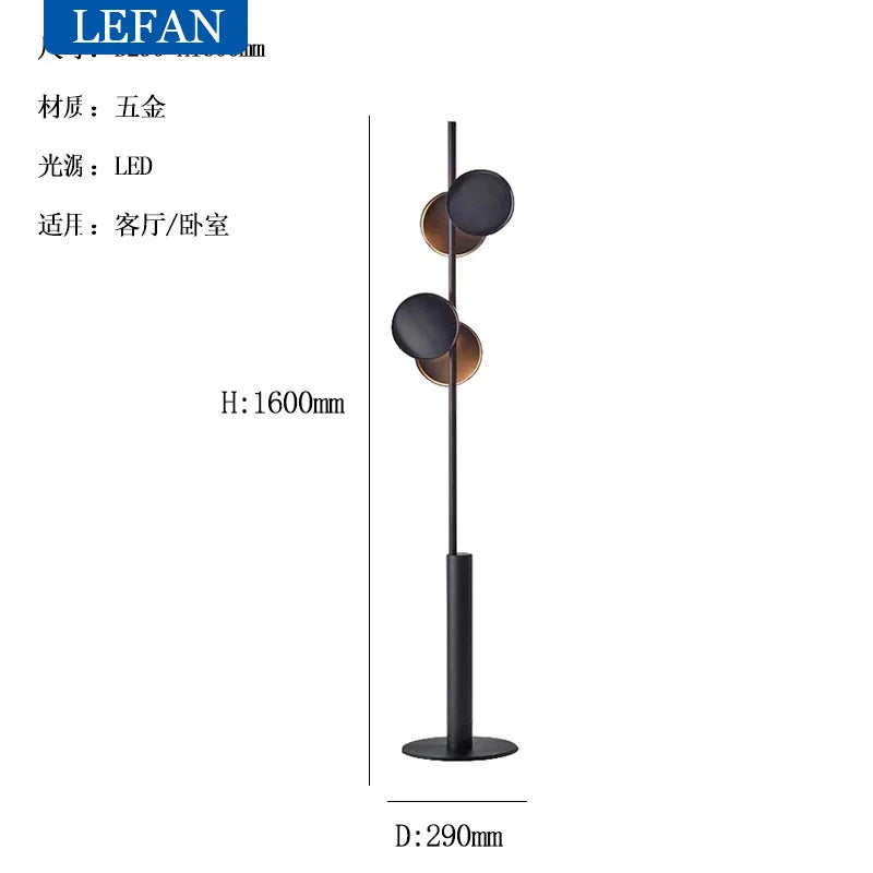 Premium Black LED Floor Lamp – Modern Standing Light for Living Room, Sofa Side, and Bedroom Ambience.