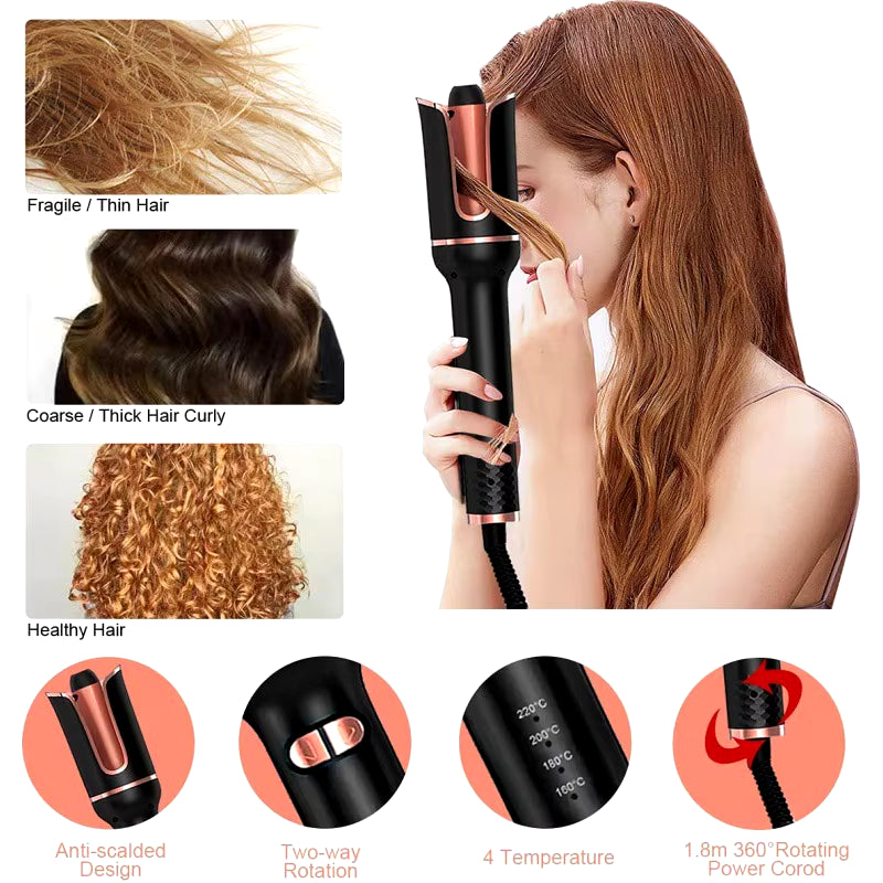 Automatic Rotating Ceramic Hair Curler