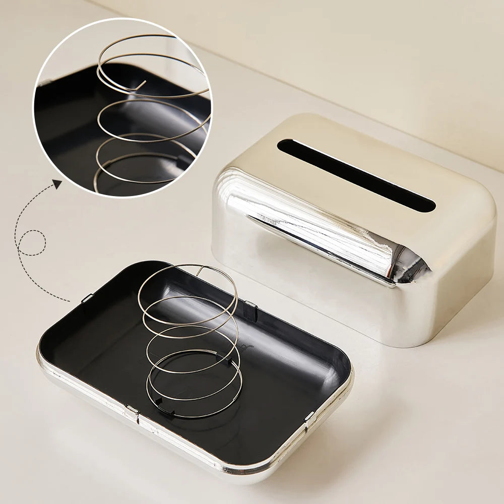 Luxury Tissue Box Gold/Silver for Home Decor