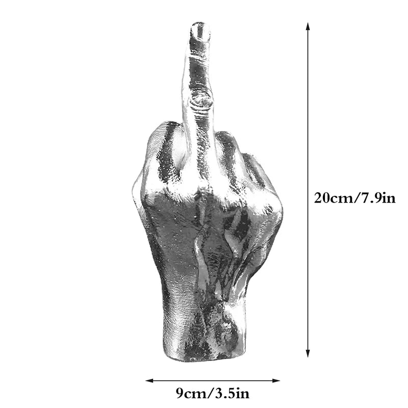  Creative Middle Finger Statue Resin Craft Sculpture 
