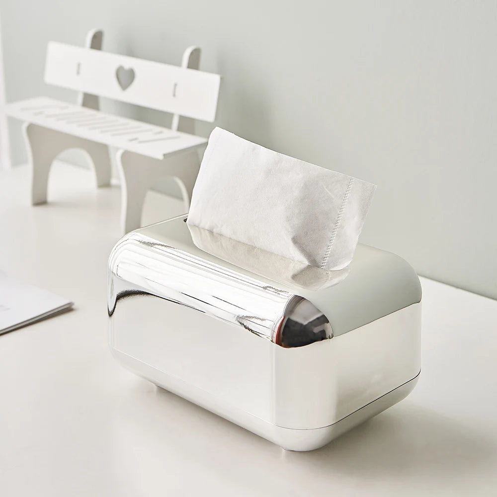 Luxury Tissue Box Gold/Silver for Home Decor