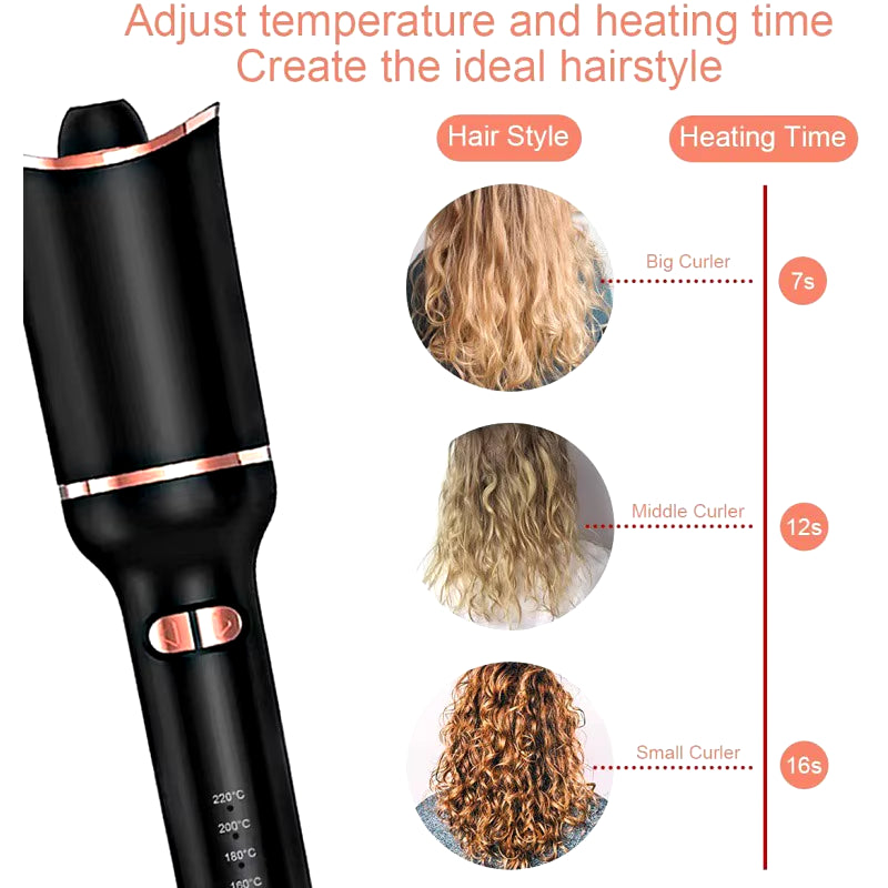 Automatic Rotating Ceramic Hair Curler